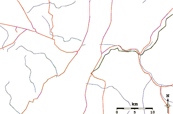 Routes et rivières à proximité Eilat (Green Beach)