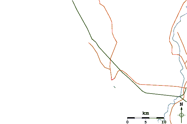 Routes et rivières à proximité El Bajo