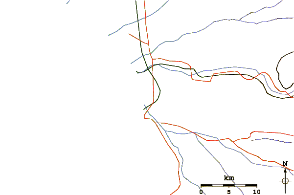 Routes et rivières à proximité El Chinchorro