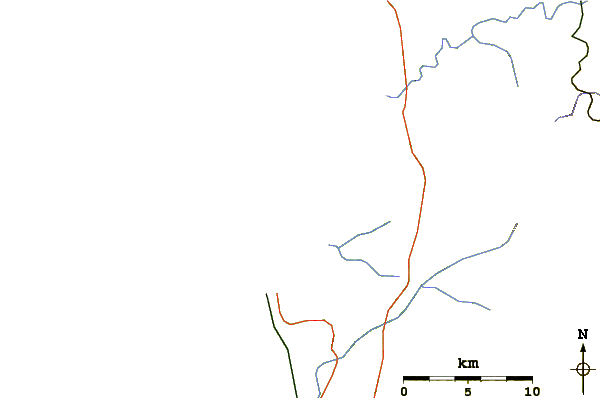 Routes et rivières à proximité El Claron