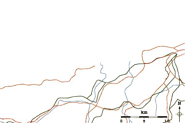 Routes et rivières à proximité El Huerto