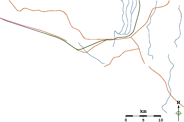 Routes et rivières à proximité El Paraiso
