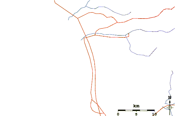 Routes et rivières à proximité El Socorro