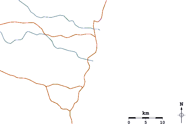 Routes et rivières à proximité Elephant Rock