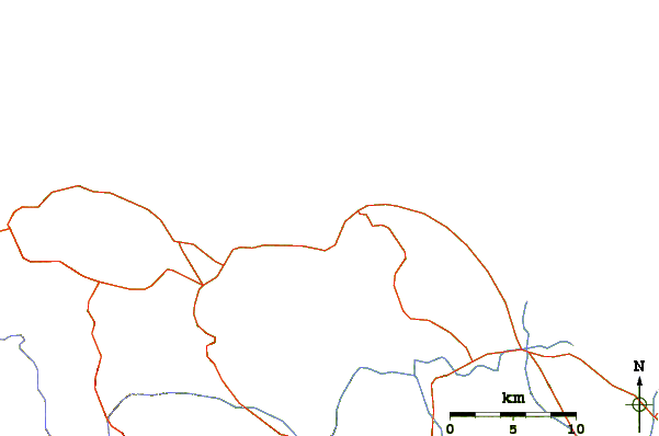 Routes et rivières à proximité Encuentro