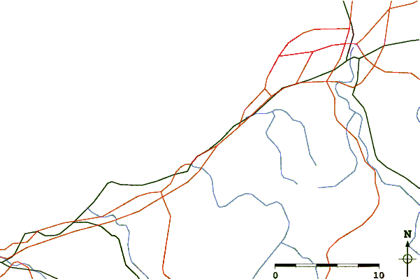Routes et rivières à proximité Erromardie