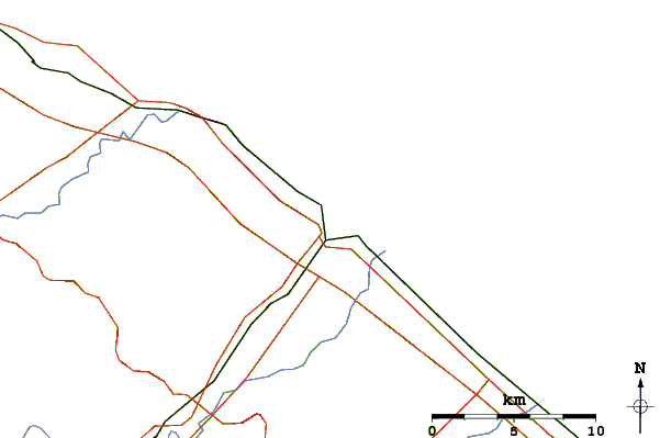 Routes et rivières à proximité Fano Lido (Spiaggia di Ponente)