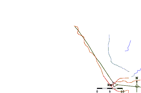 Routes et rivières à proximité Ferme aux Crocos