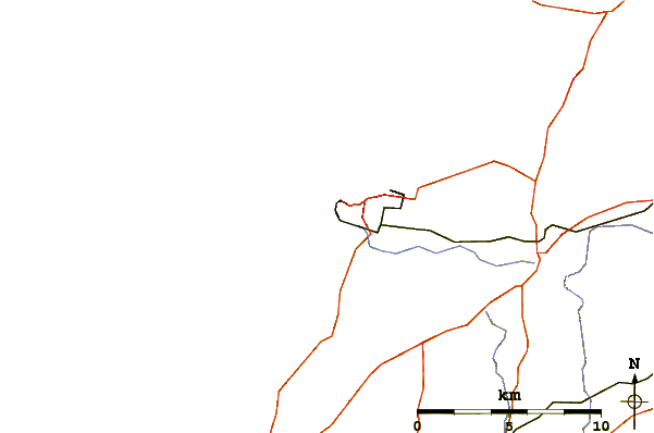 Routes et rivières à proximité Fistral-South