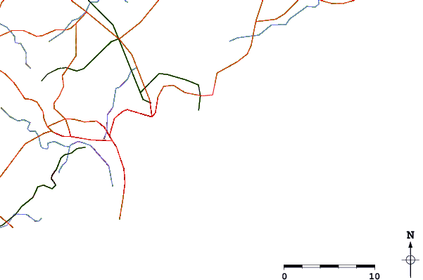 Routes et rivières à proximité Flat Rock