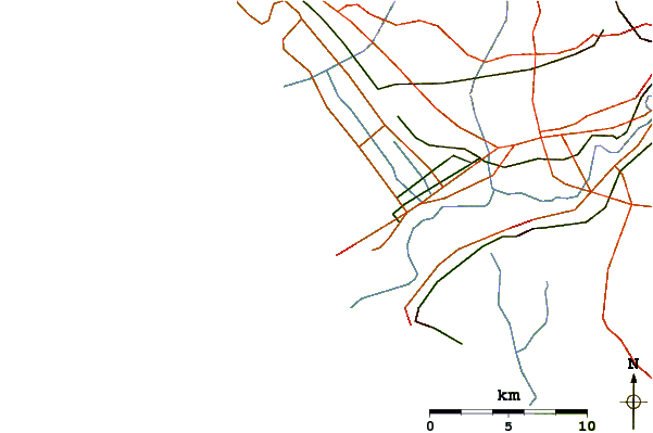 Routes et rivières à proximité Focene or Baraonda