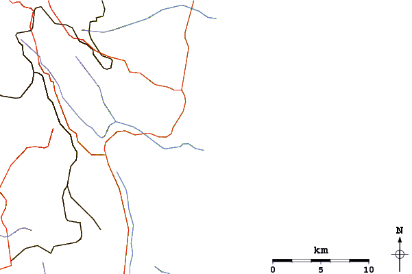 Routes et rivières à proximité Foddini