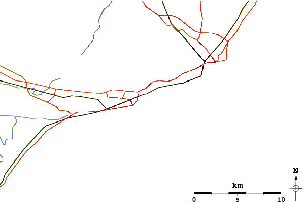 Routes et rivières à proximité Folkestone Wear Bay