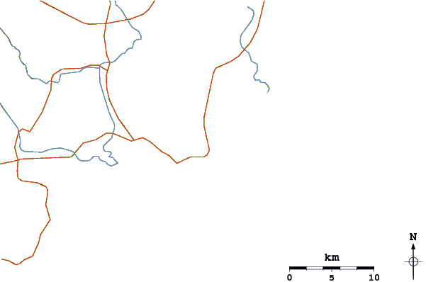 Routes et rivières à proximité Fort Dauphin