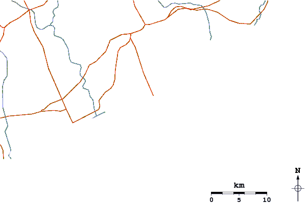 Routes et rivières à proximité Fort Good Hope