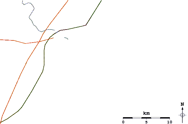 Routes et rivières à proximité Fortunes Rocks Beach