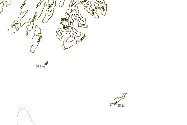 Littoral autour Fossil Beach Kodiak