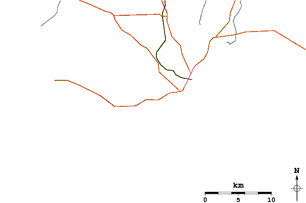 Routes et rivières à proximité Fourth Beach