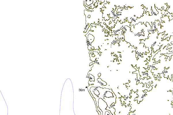 Littoral autour Gas Bay