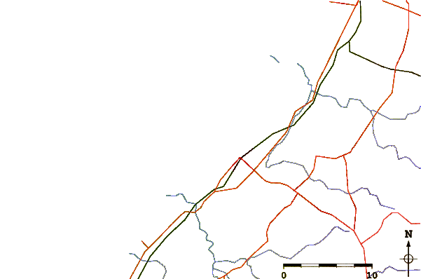 Routes et rivières à proximité Gaza Harbourmouth