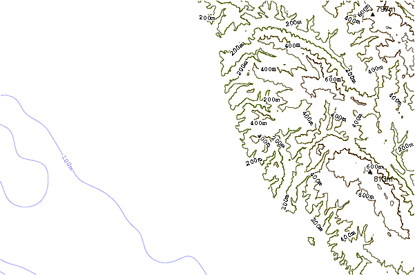 Littoral autour Gazos Creek