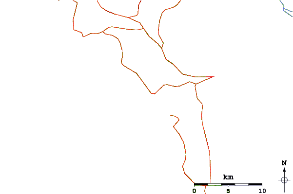 Routes et rivières à proximité Glyfada (Corfu)