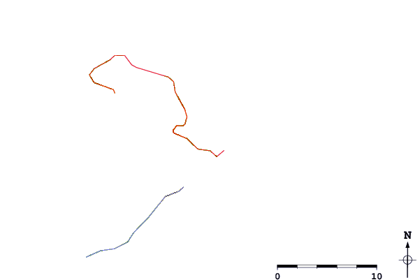 Routes et rivières à proximité Golden Beach (Thassos)