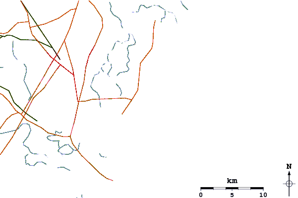 Routes et rivières à proximité Goulds Inlet