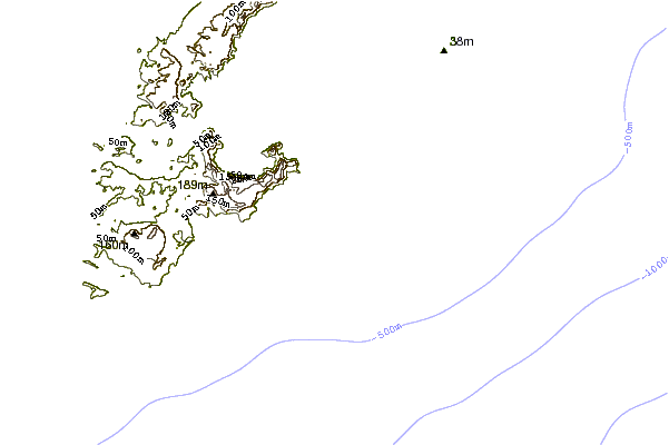 Littoral autour Green Pole