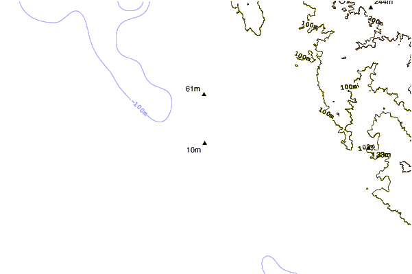 Littoral autour Greenough River Mouth