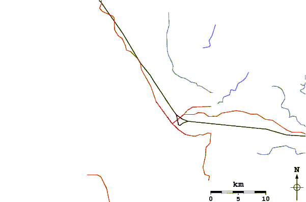 Routes et rivières à proximité Gueque