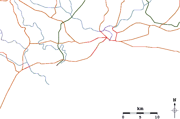 Routes et rivières à proximité Guibia