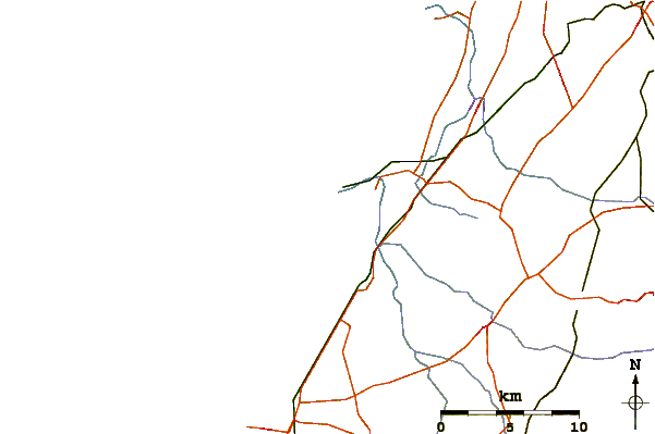 Routes et rivières à proximité Hakshtot (Ashdod)