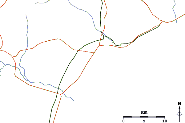 Routes et rivières à proximité Hamamet ( Le Port)