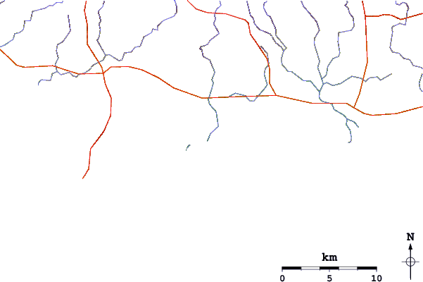 Routes et rivières à proximité Hanson Bay