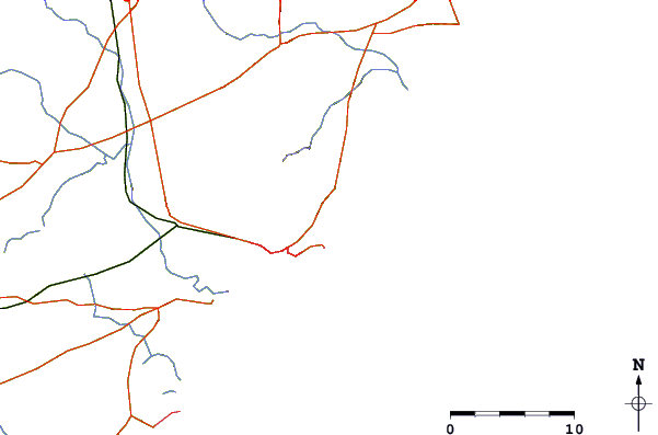 Routes et rivières à proximité Hanuman Point (Tenneti Park)