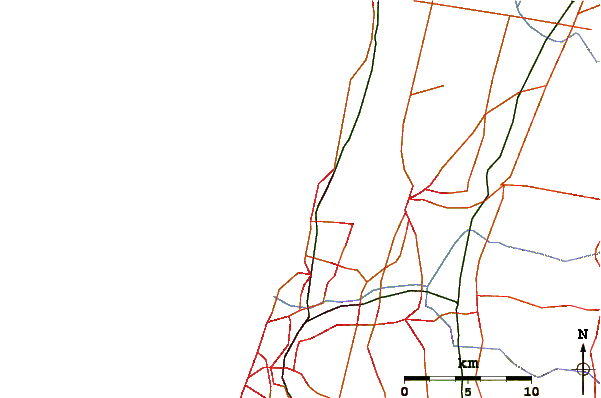 Routes et rivières à proximité Hasharon Beach