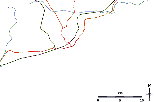 Routes et rivières à proximité Hastings