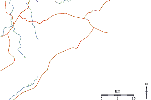 Routes et rivières à proximité Hawks Nest-Mungo Brush