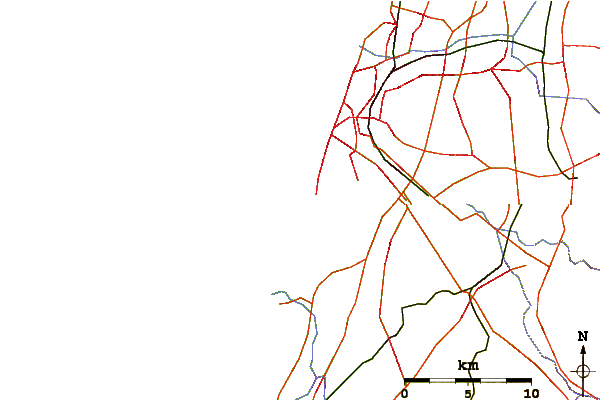 Routes et rivières à proximité Hazuk