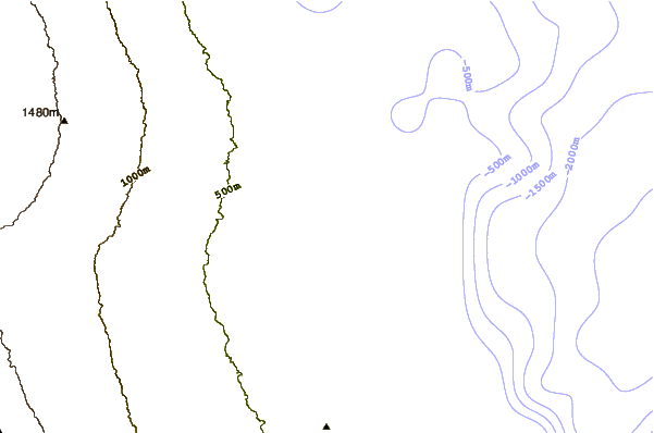Littoral autour Hilo Breakwall