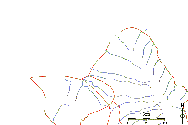 Routes et rivières à proximité Himalayas