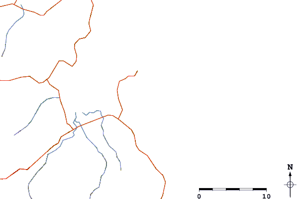 Routes et rivières à proximité Hot Water Beach