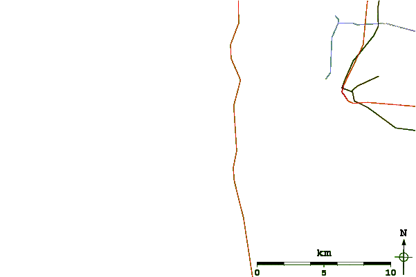 Routes et rivières à proximité Hvide Sande