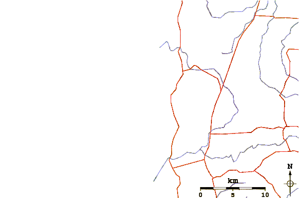 Routes et rivières à proximité Huzzawouie (Huzzas)