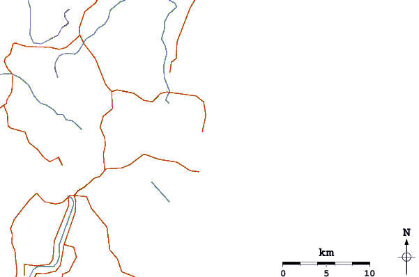 Routes et rivières à proximité Iluka-North Wall