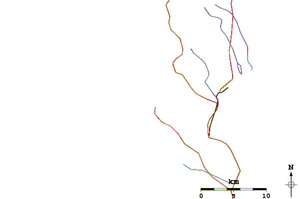 Routes et rivières à proximité Inner Kom
