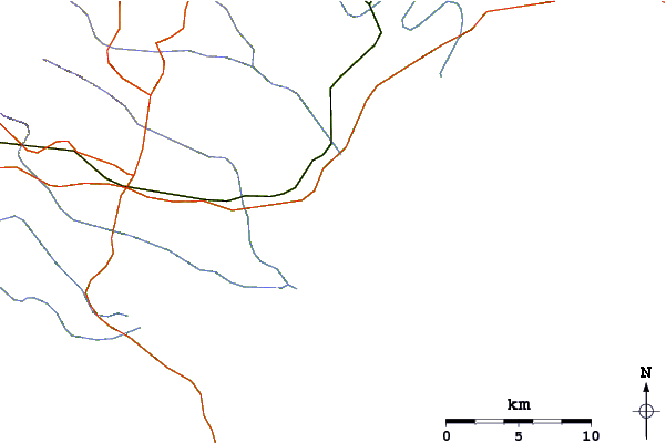 Routes et rivières à proximité J-Bay