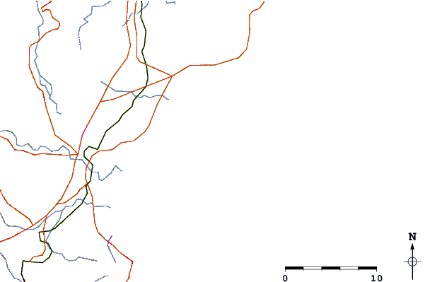 Routes et rivières à proximité JD Reef