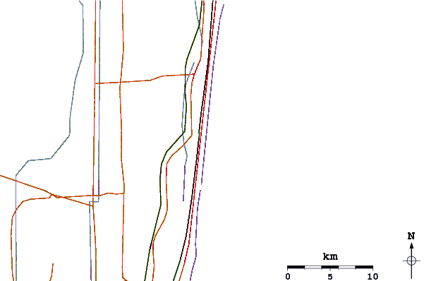 Routes et rivières à proximité Jap Rock